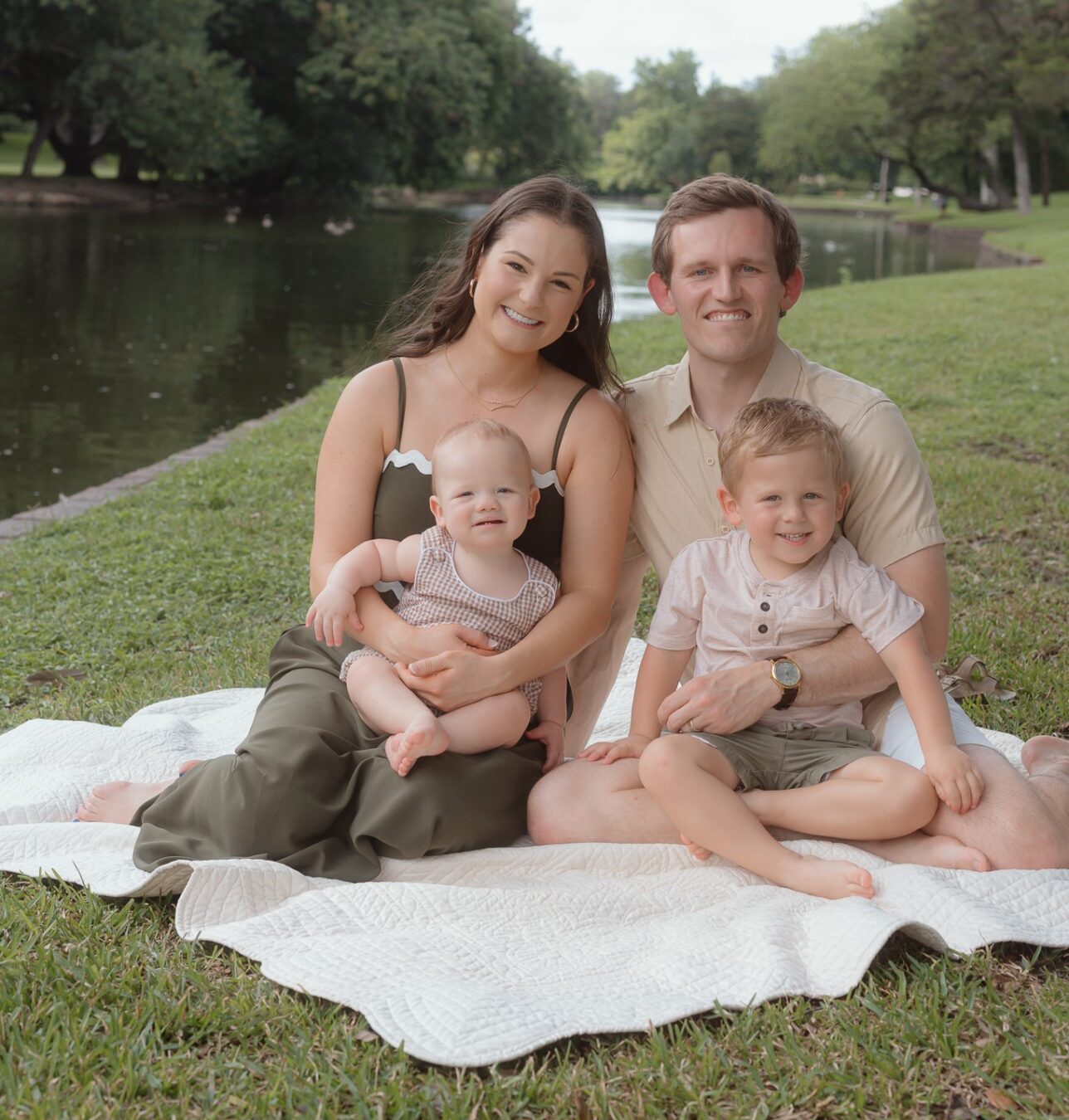 Ryan, Krysta, Banks, and Ridge Snitzer family photo