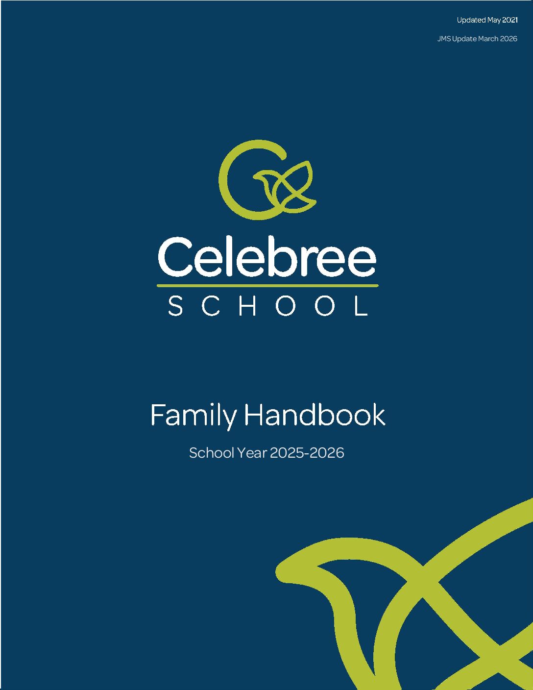 JMS Celebree Schools Family Handbook (secured) 260227 The Parent Family Handbook