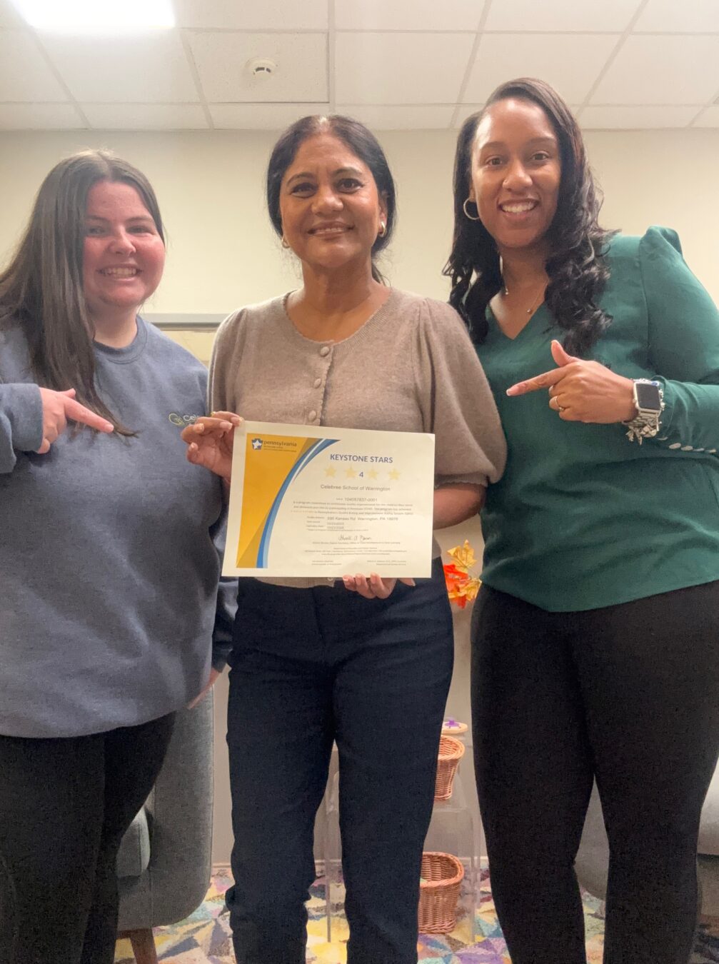 Celebree School of Warrington holding STARS 4 certification.