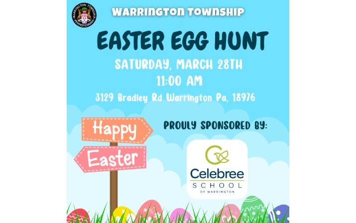 Celebree School of Warrington Sponsors Annual Warrington Township Easter Egg Hunt