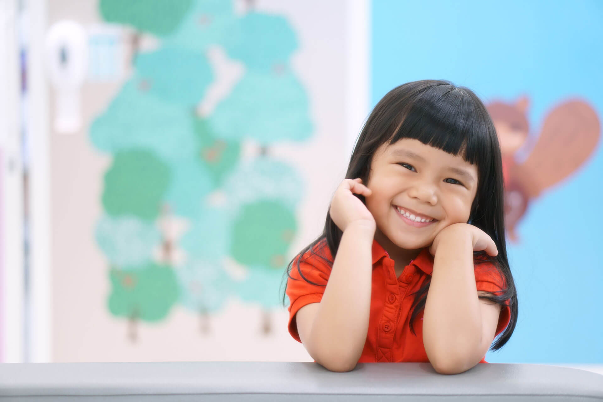 Teaching preschool children at Celebree