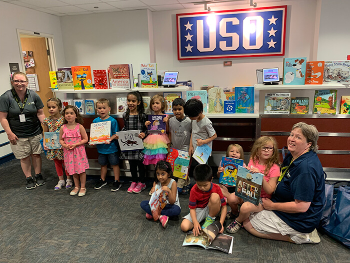 Celebree School staff took children to visit the Baltimore Washington International Airport for a book donation